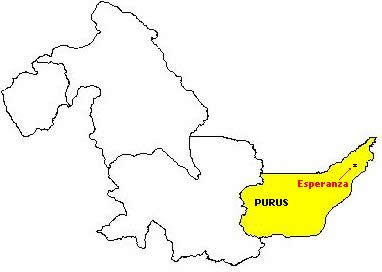 Mapa de la provincia de Purus